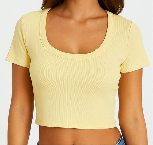 Basic round neckline shirt