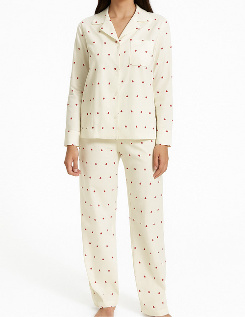 Long pajama hearts