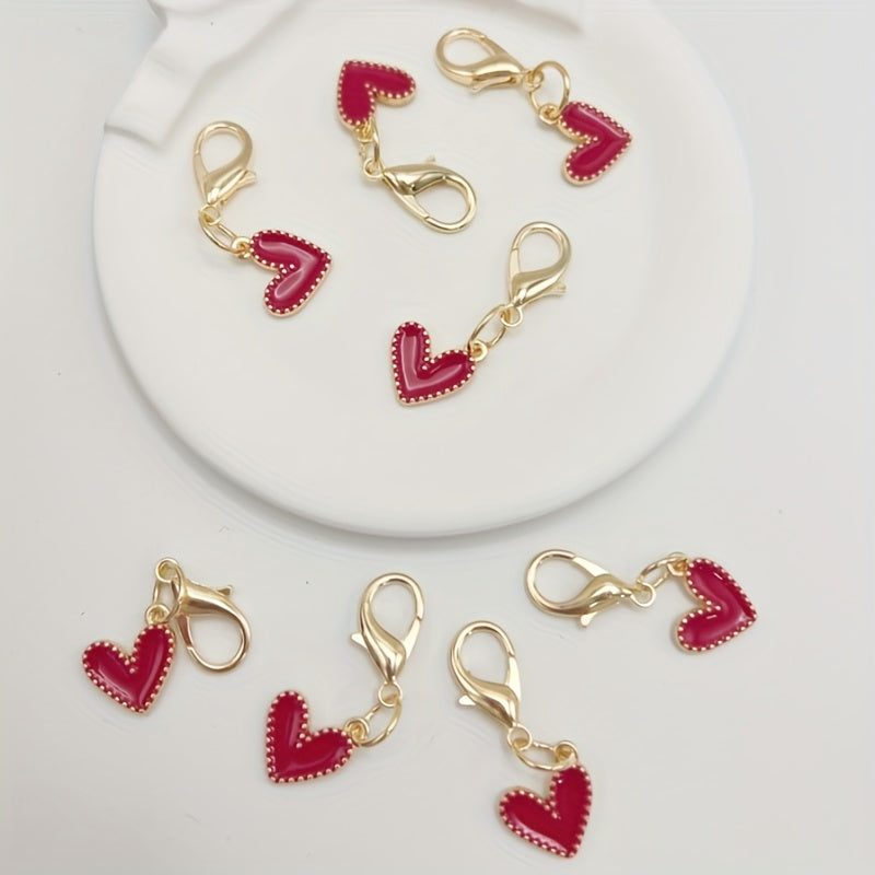 Heart pendants accessories for shoes