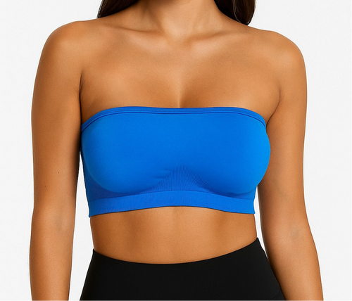 Sporty strapless bra