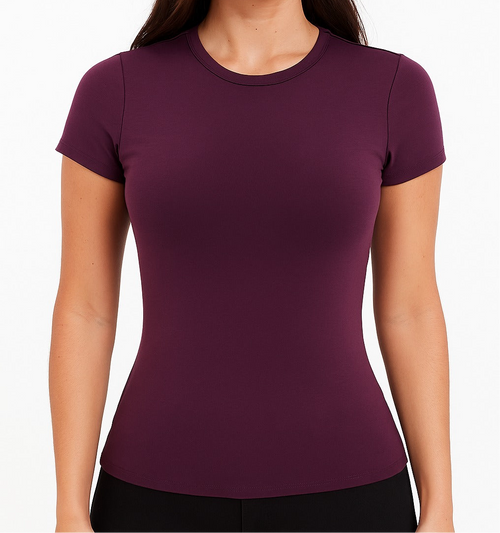 T-shirt with built-in bra