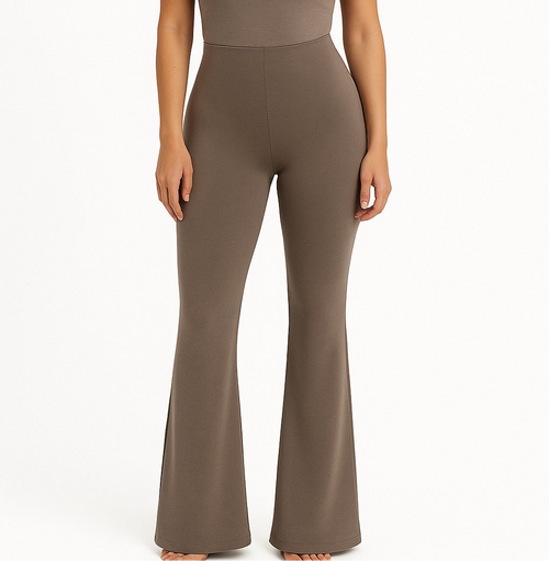 High rise flared pants