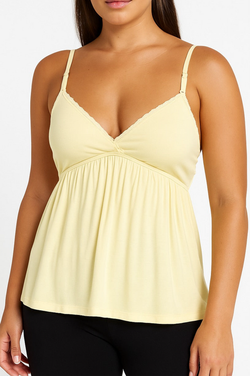Yellow triangle tank top