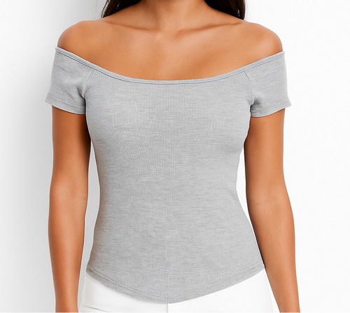 Basic shirt with falling sleeves