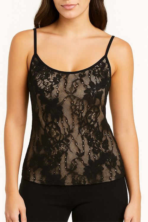 A luxurious lace tank top