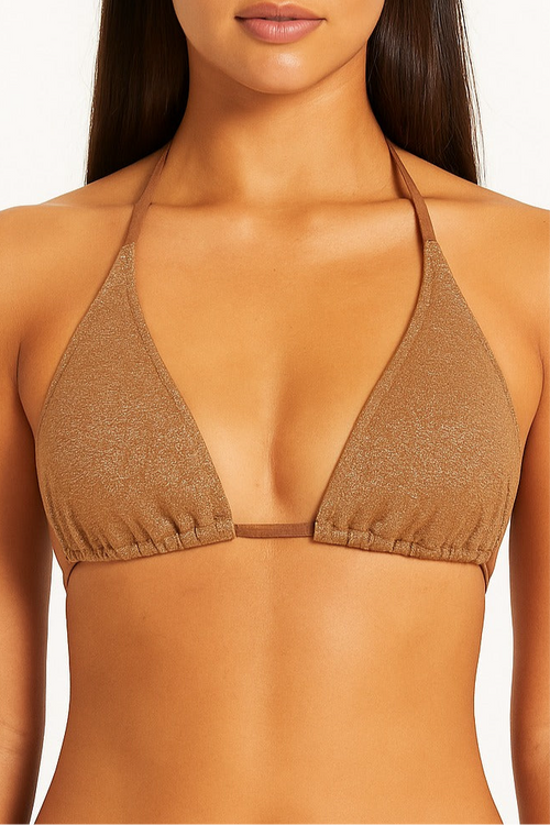 Sparkling bikini top