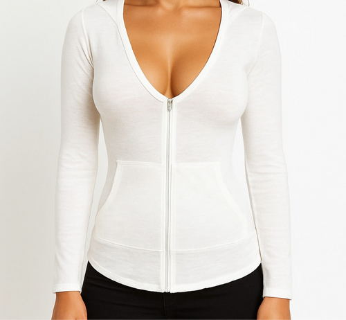Tight hoodies in an aesthetic style