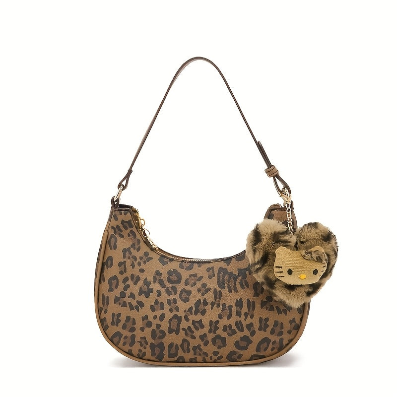 Spotted bag with kitty doll
