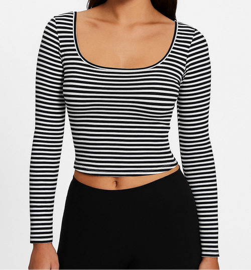 Long belly striped shirt