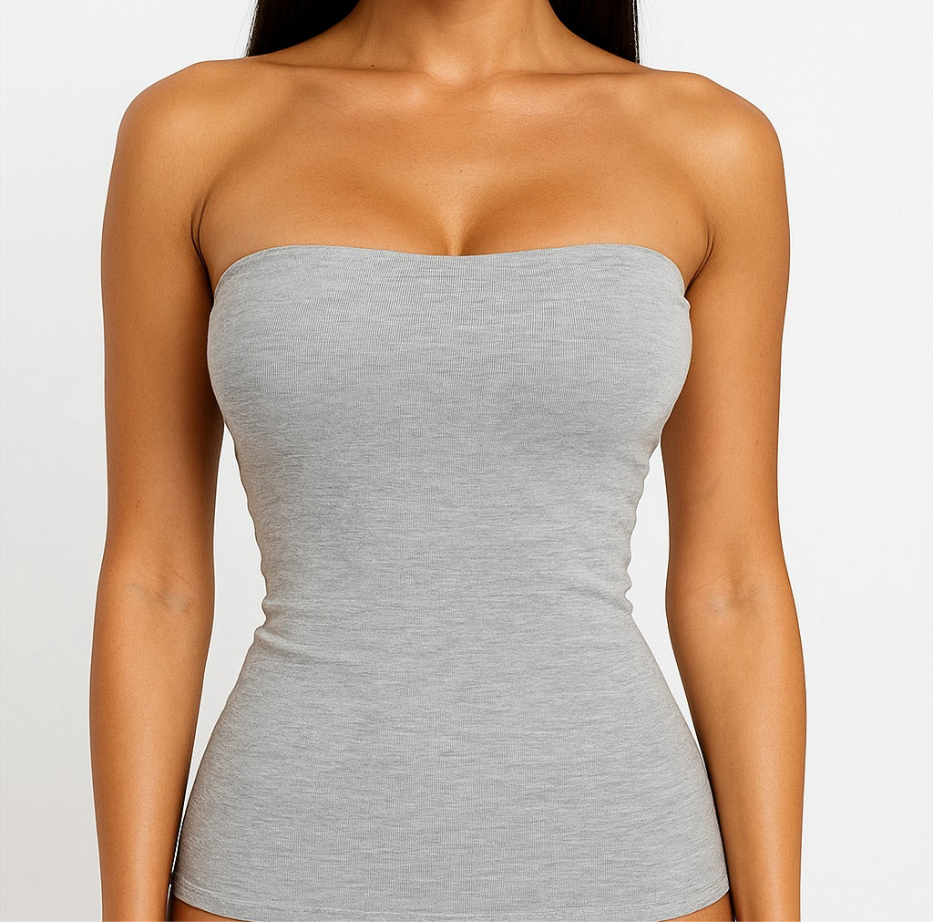 Strapless with a basic built-in bra