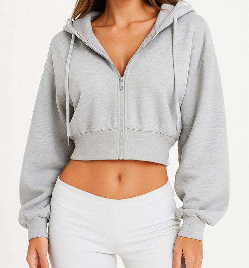 Belly cut baggy sweatshirt