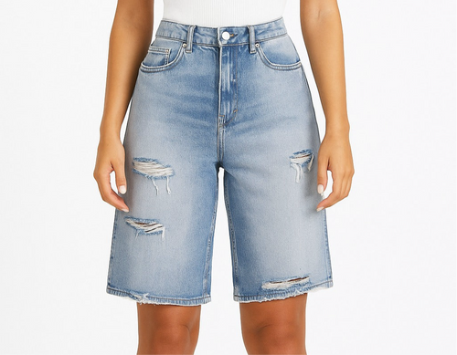 Ripped boyfriend jeans