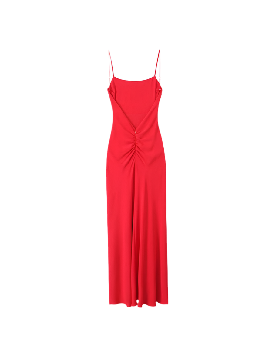 Classic dress with buttock shrink