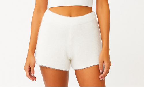 Soft furry shorts