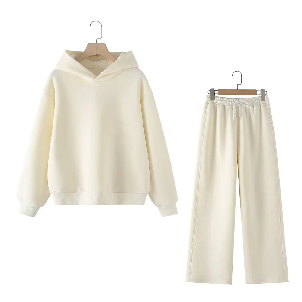 Basic sweat and sweatshirt set