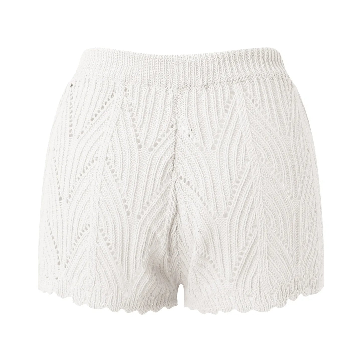 Knitted beach shorts