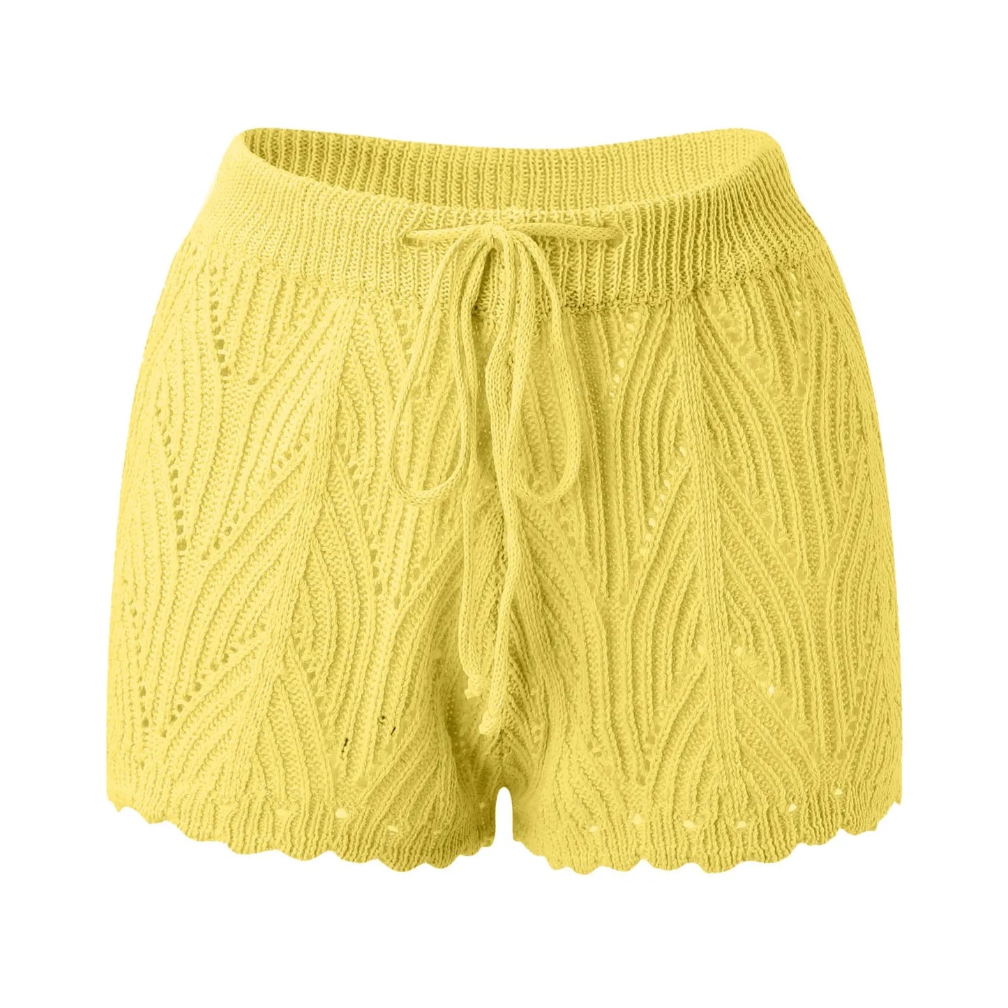 Knitted beach shorts