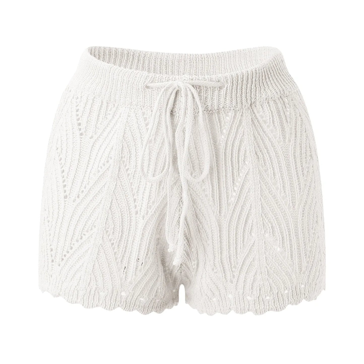 Knitted beach shorts
