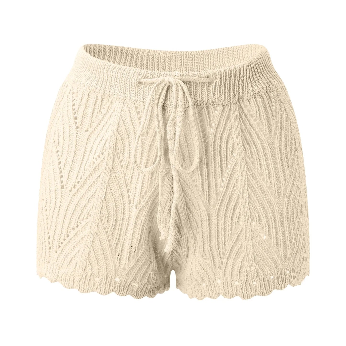 Knitted beach shorts