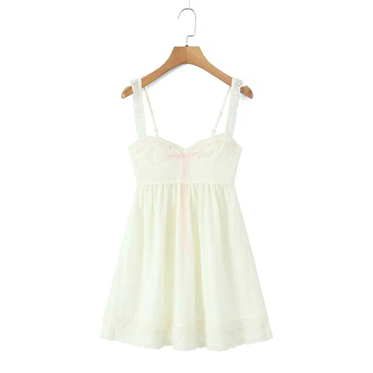 Mini dress with tie back