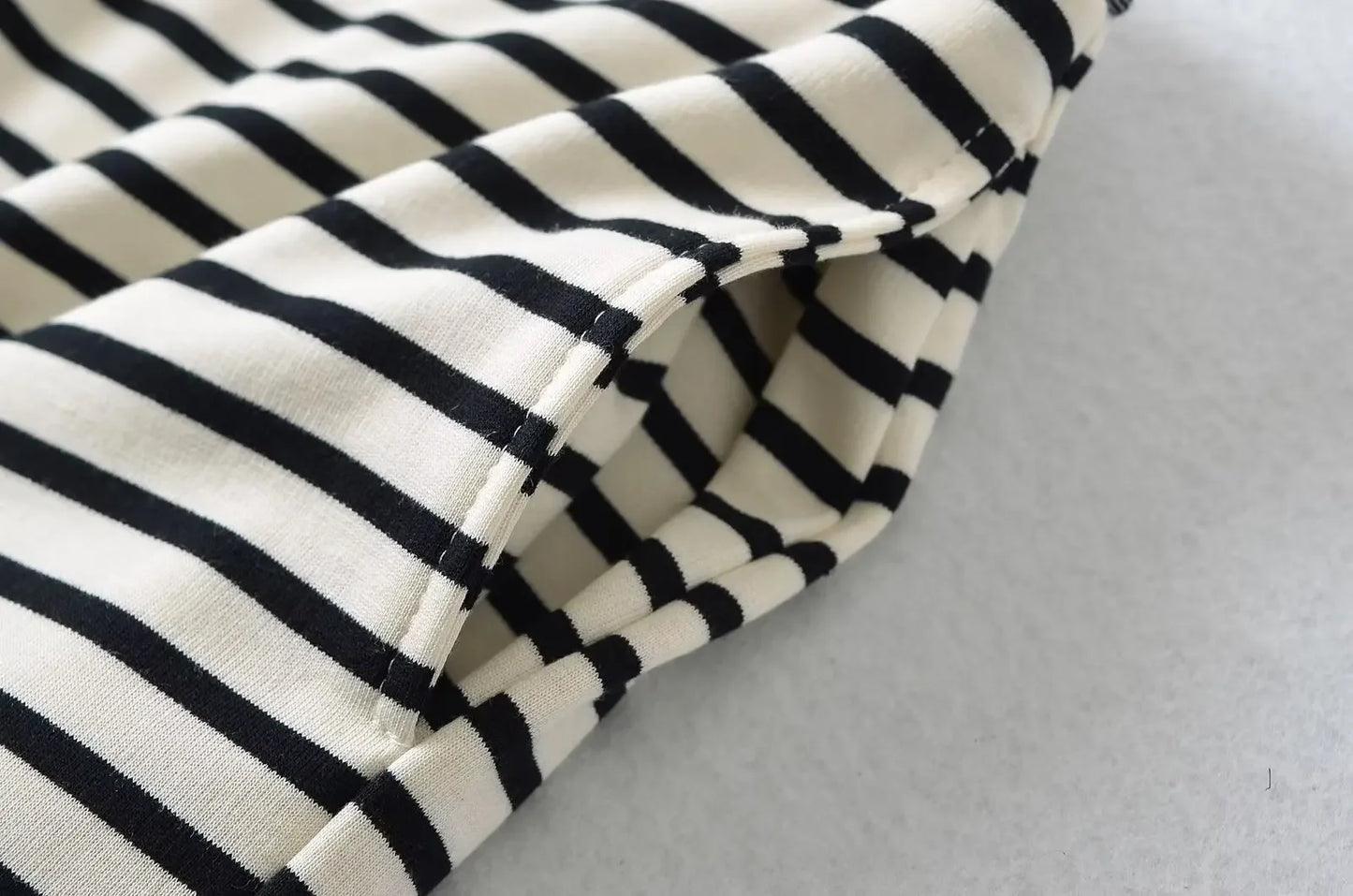 Soft flared striped pants