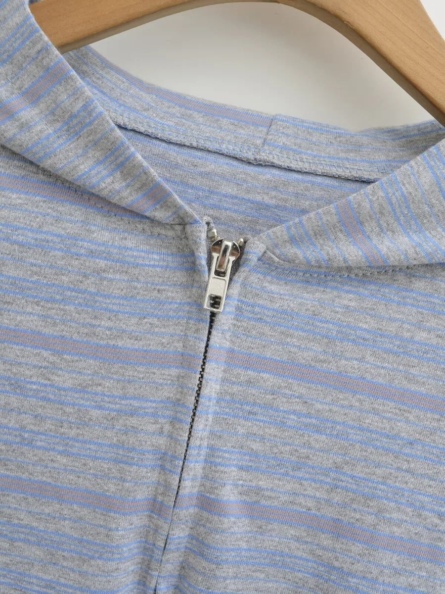 Basic Striped Sweatshirt