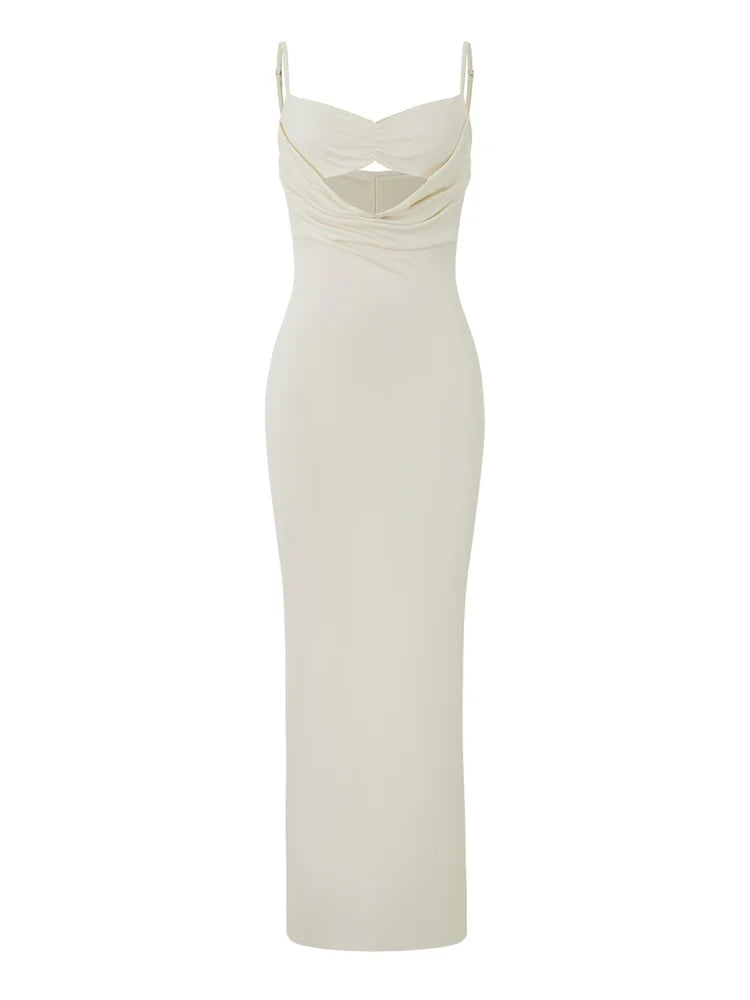 Sexy dress with an opening under the neckline