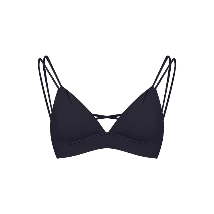 X-back triangle sports bra