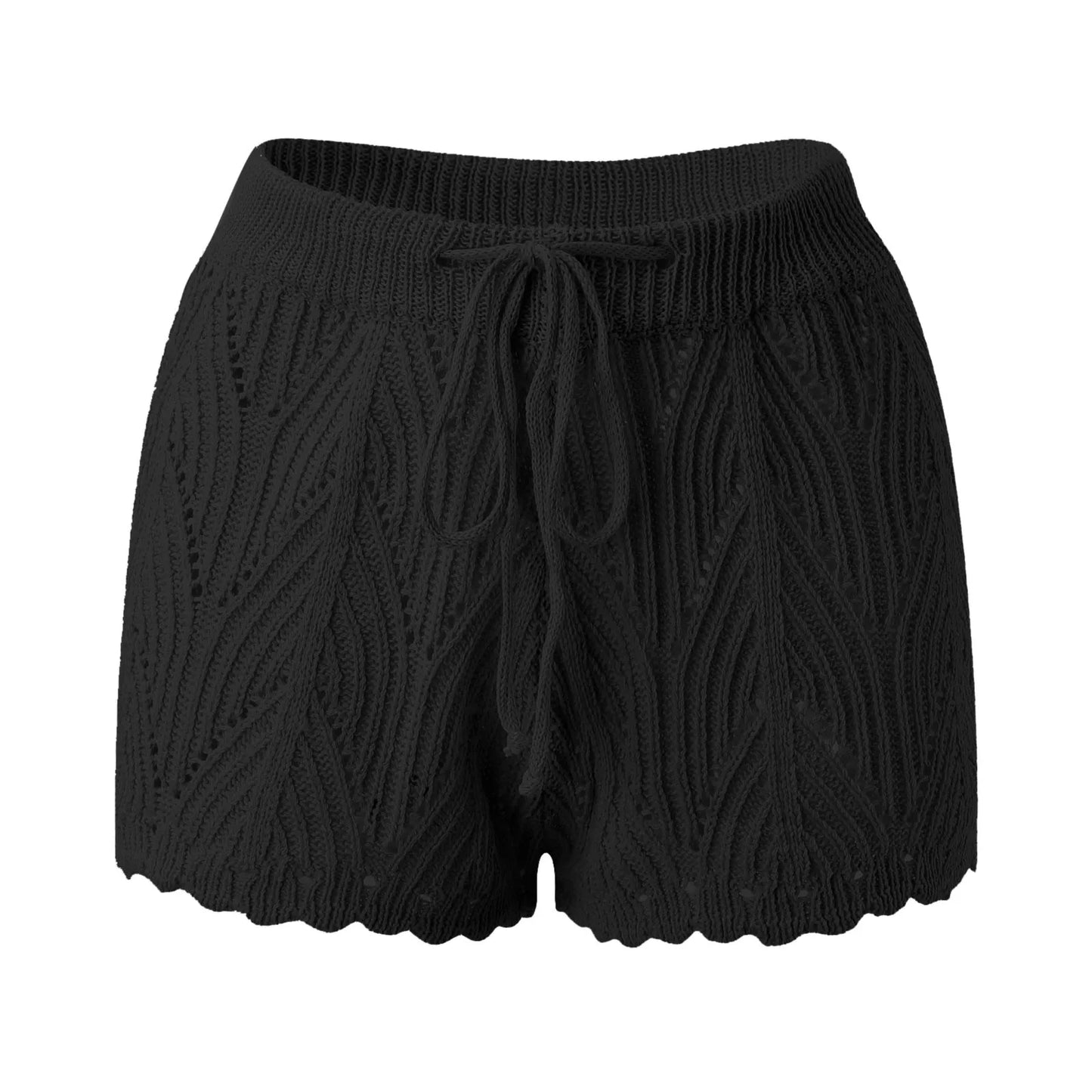 Knitted beach shorts