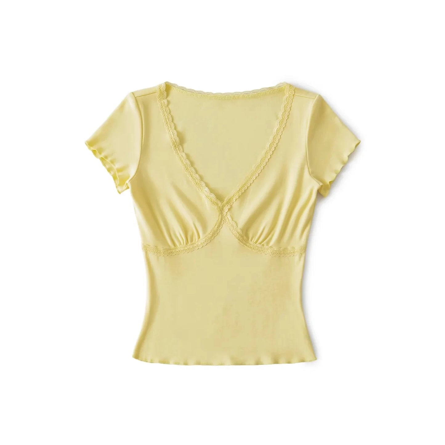 Lace triangle shirt