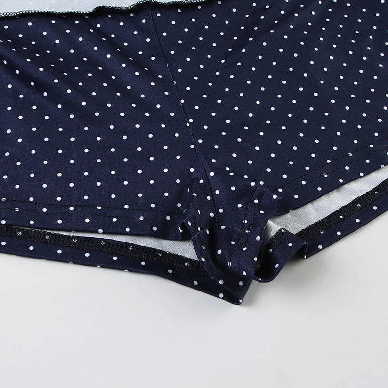 Dotted skirt and tank top set
