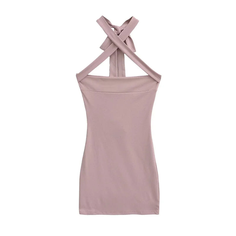 X collar dress