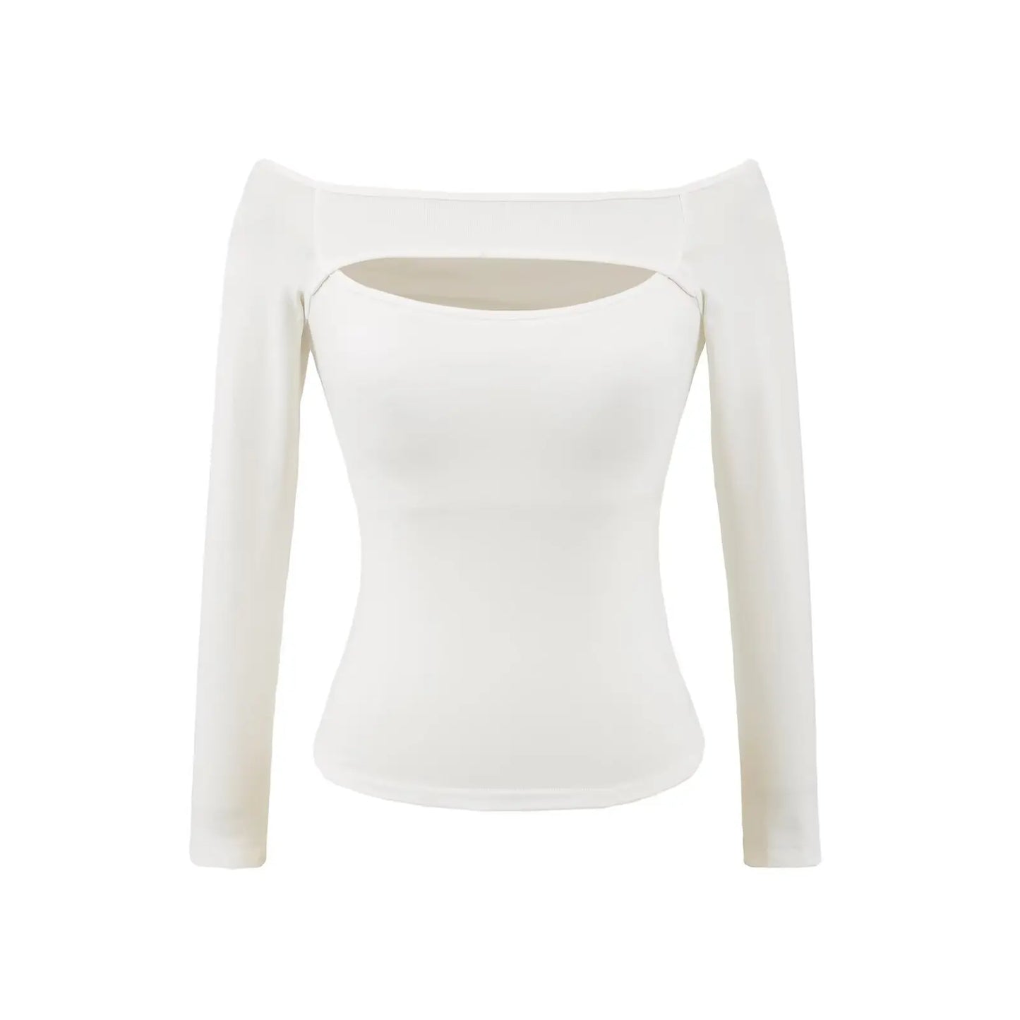 A long shirt with an opening at the neckline and a built-in bra