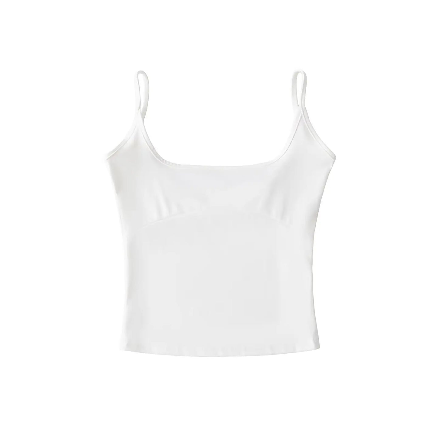 Basic tank top with cleavage