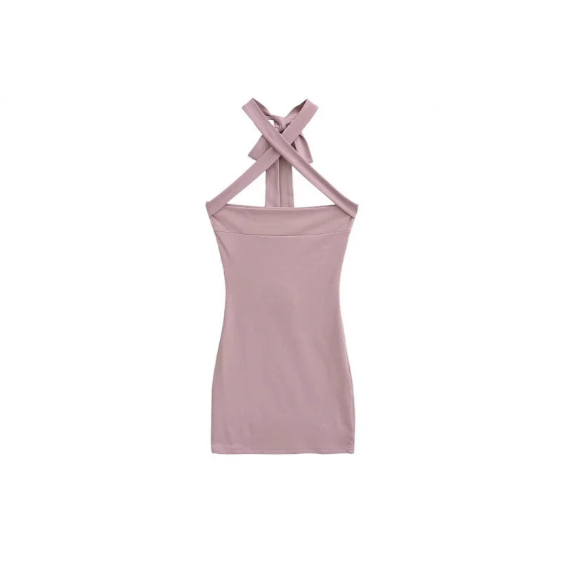 X collar dress