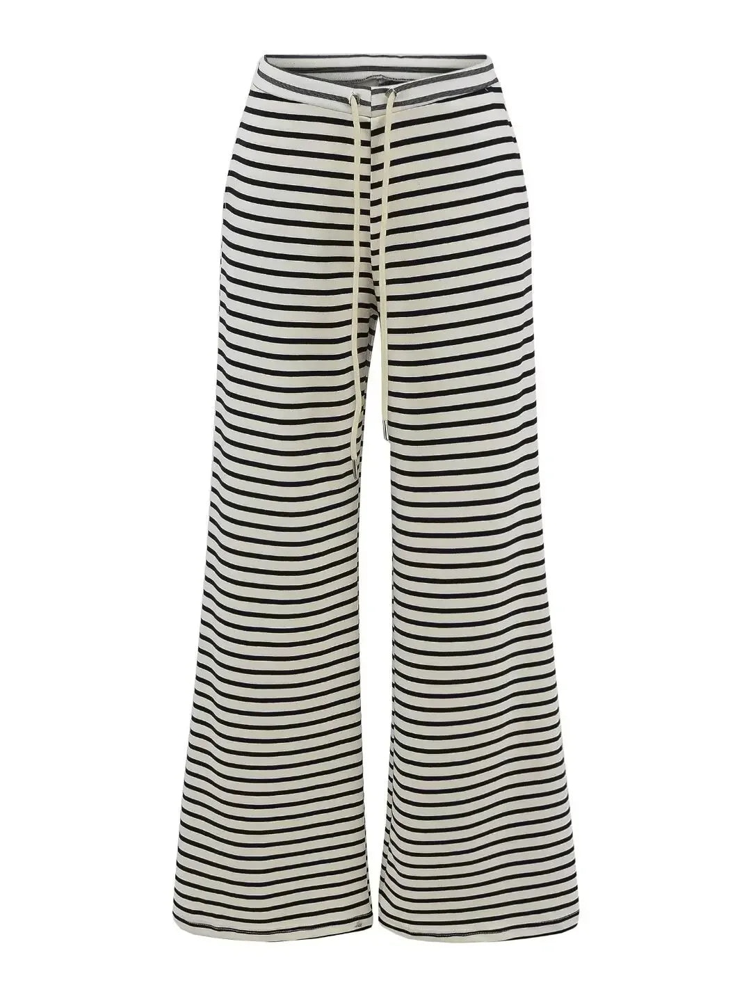 Soft flared striped pants