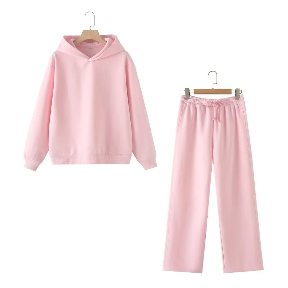 Basic sweat and sweatshirt set