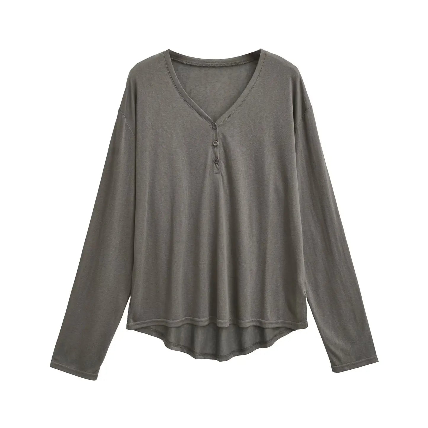 Long soft buttoned shirt