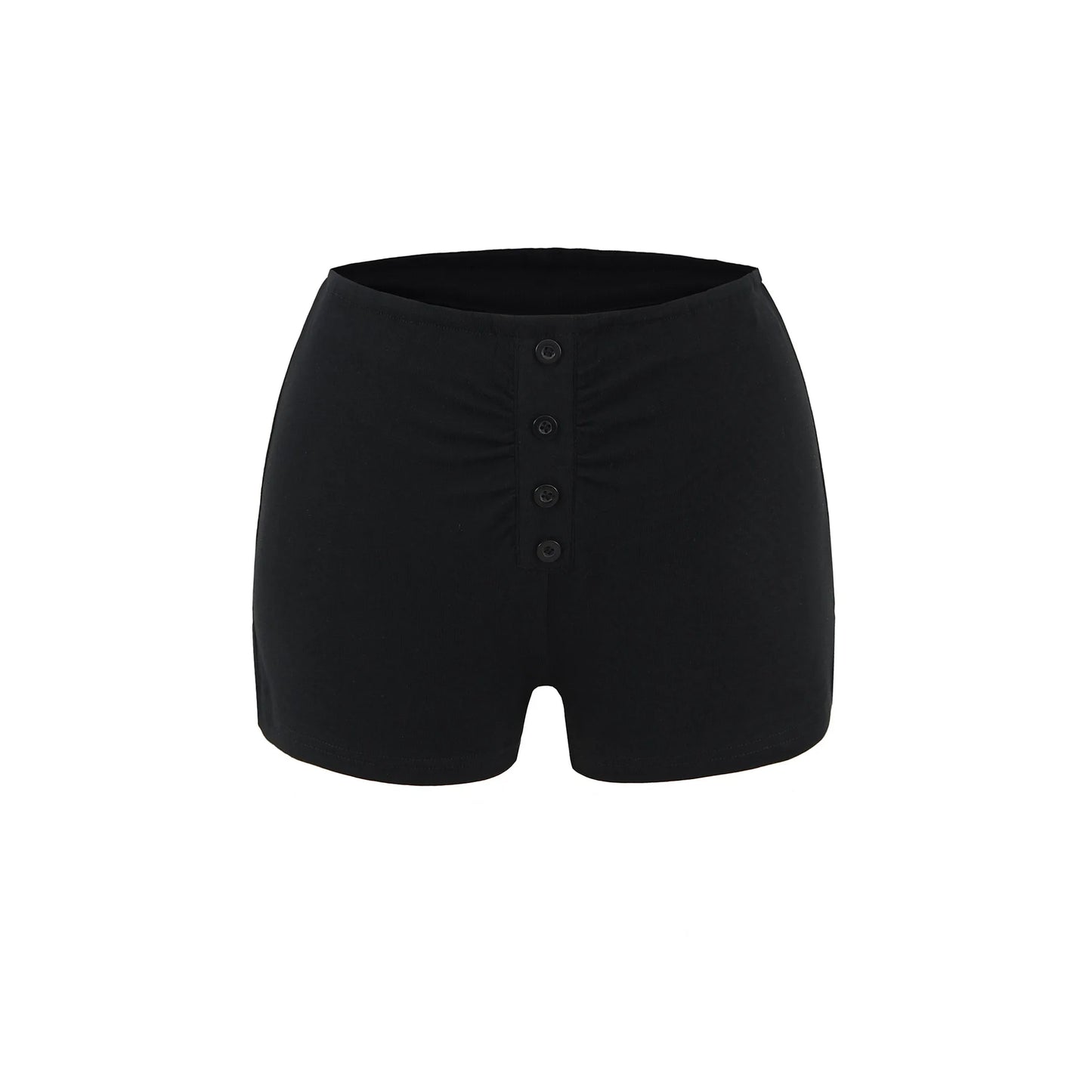 Pajama shorts with buttons