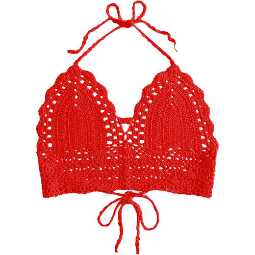 Knitted beach tank top