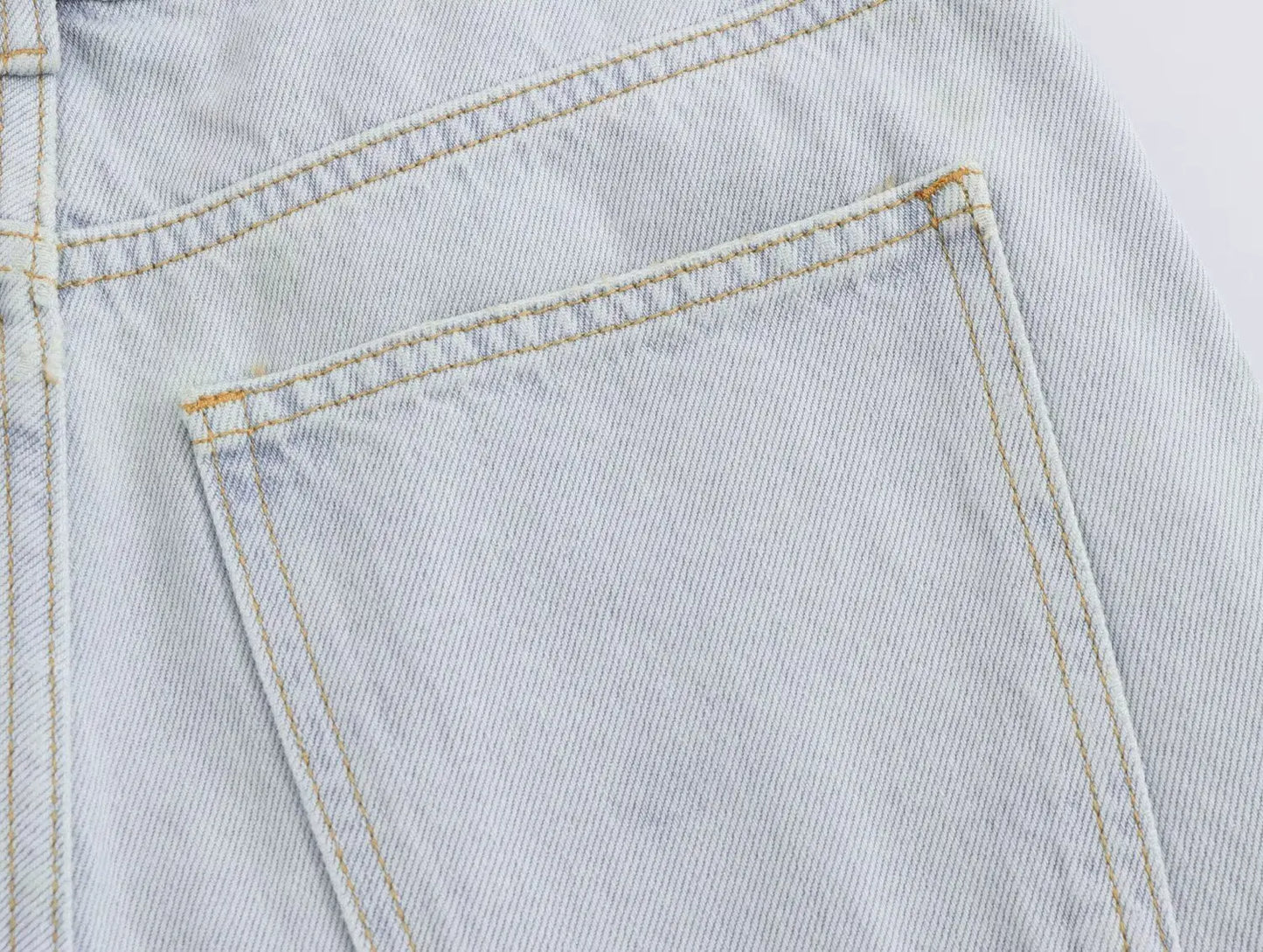 High waisted straight jeans