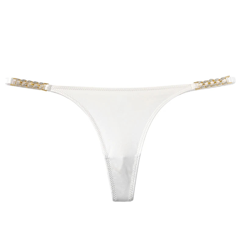 Thong with chains on the sides