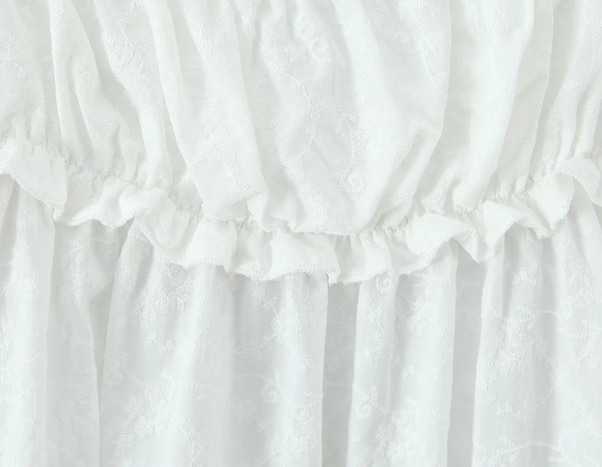 חולצה מנופחת לבנה