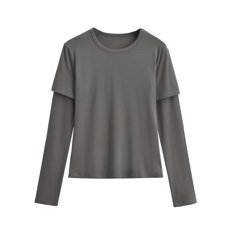 Long shirt like two layers