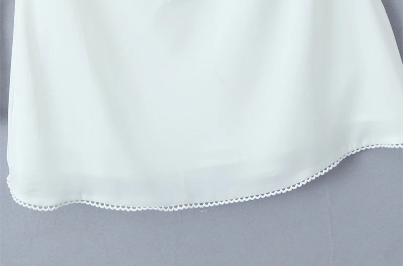 French style dress with lace sleeves