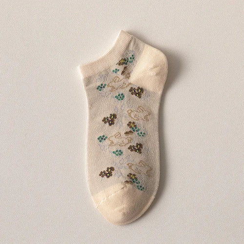 Socks with aesthetic illustrations