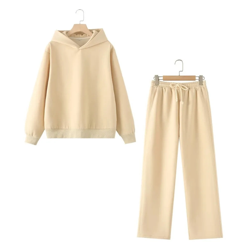 Basic sweat and sweatshirt set
