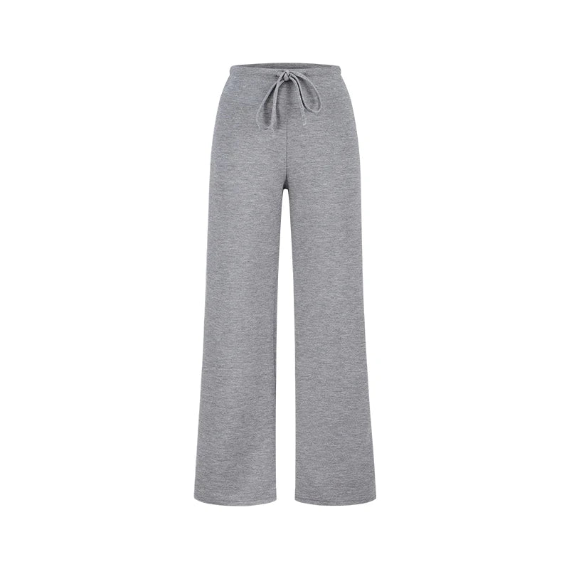 Soft high waisted straight pants