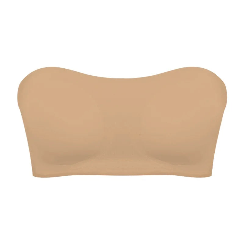 Seamless strapless bra