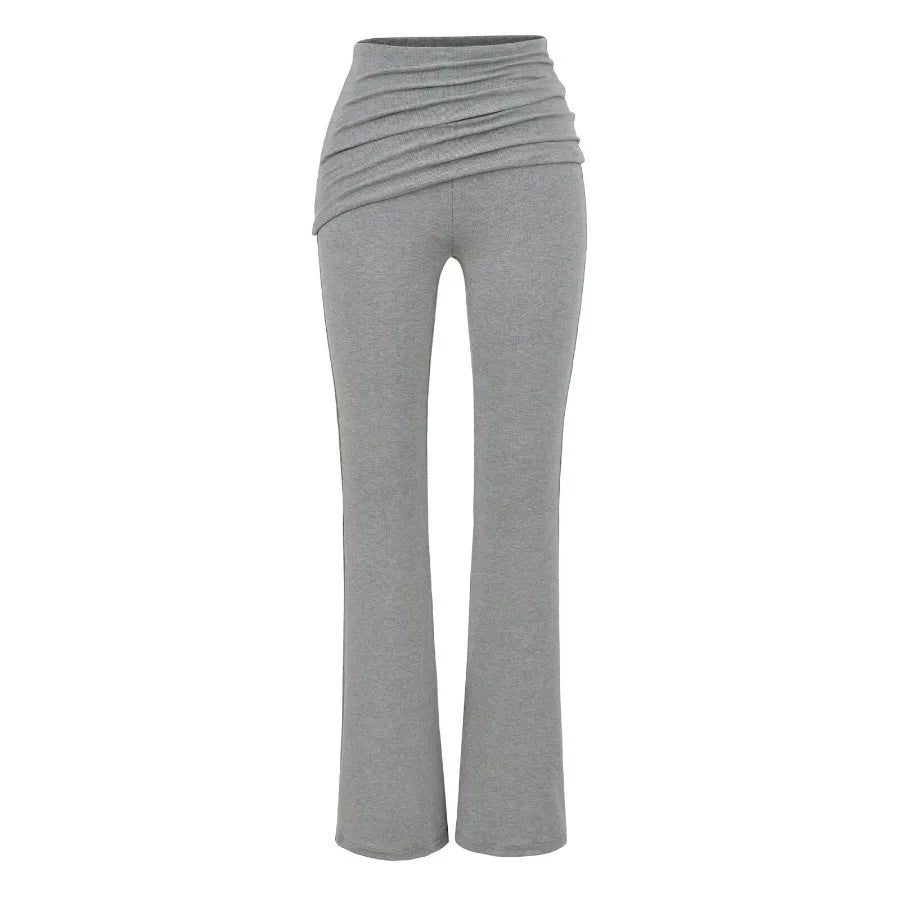 Tights with folds at the waist